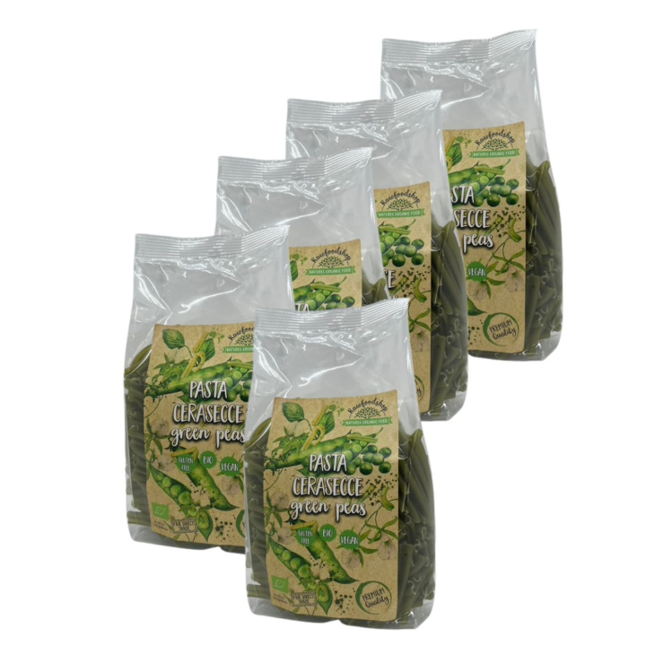 Pasta Gröna Ärtor Casarecce EKO 1kg x 5 paket i gruppen Råvaror & Dryck / Skafferiet / Pasta & Nudlar hos Rawfoodshop Scandinavia AB (PVBCAS1KG6PZ-SET5)
