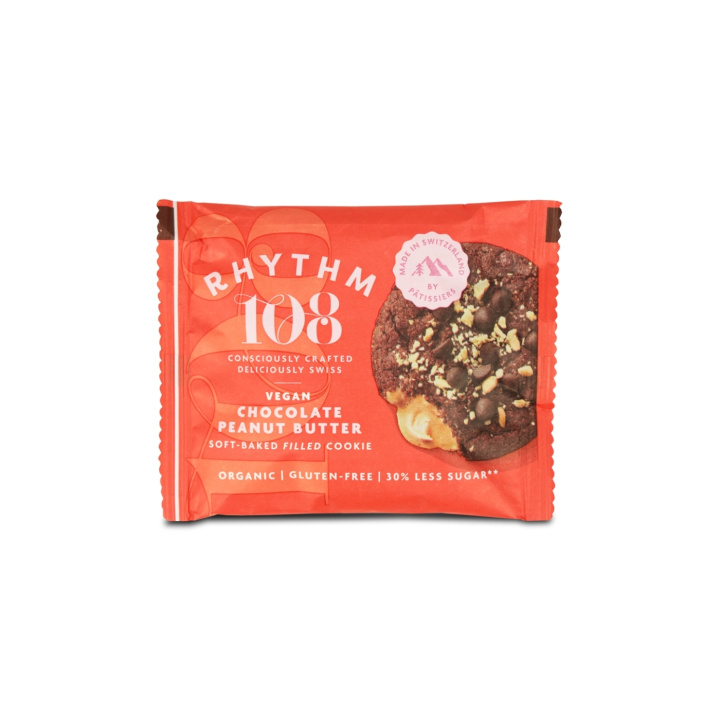 Fylld Cookie Choklad Jordnötssmör EKO 50g i gruppen Råvaror & Dryck / Skafferiet / Kakor & Kex hos Rawfoodshop Scandinavia AB (R108SFCPB01EU)