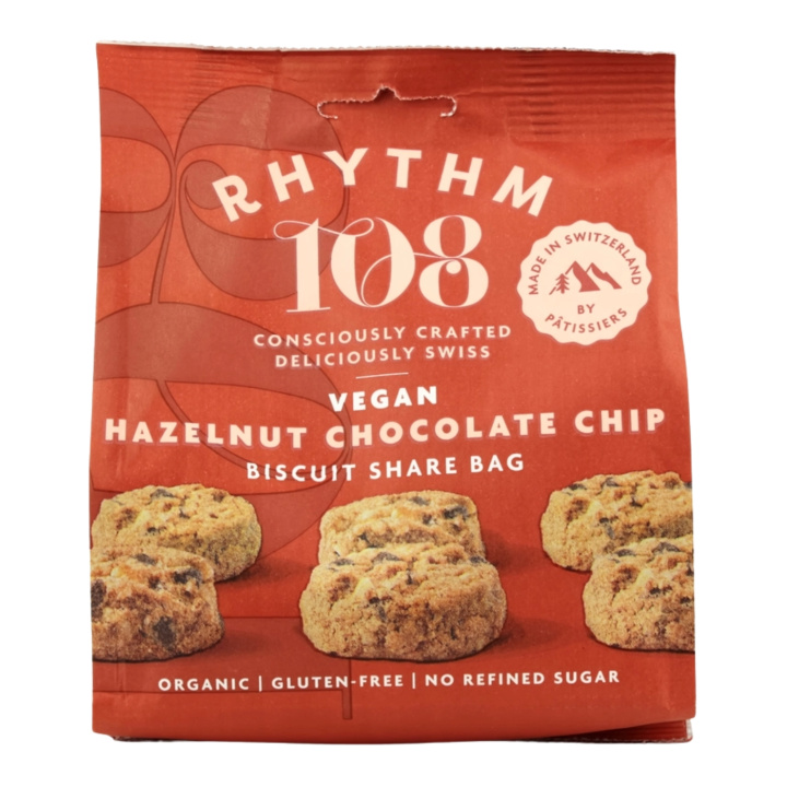 Kakor Chocolate Chip Hasselnöt EKO 135g i gruppen Råvaror & Dryck / Skafferiet / Kakor, kex & bröd hos Rawfoodshop Scandinavia AB (R108SHBCP01EU)