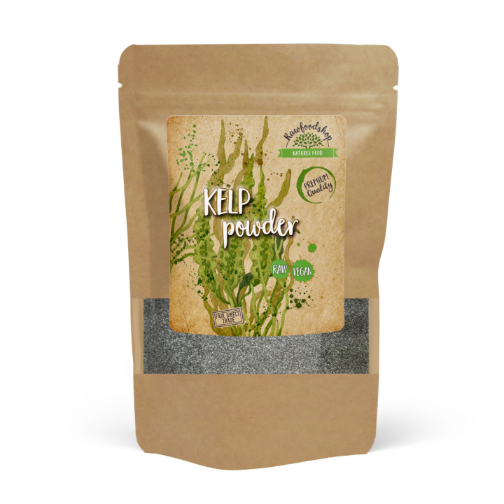 Kelp Pulver Vild 250g i gruppen Råvaror & Dryck / Hälsokost / Alger & Sjögräs hos Rawfoodshop Scandinavia AB (RALG100217E-250)