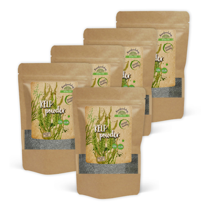 Kelp Pulver Vild 125g x 5 paket i gruppen Råvaror & Dryck / Hälsokost / Alger & Sjögräs hos Rawfoodshop Scandinavia AB (RALG100217E-SET5)
