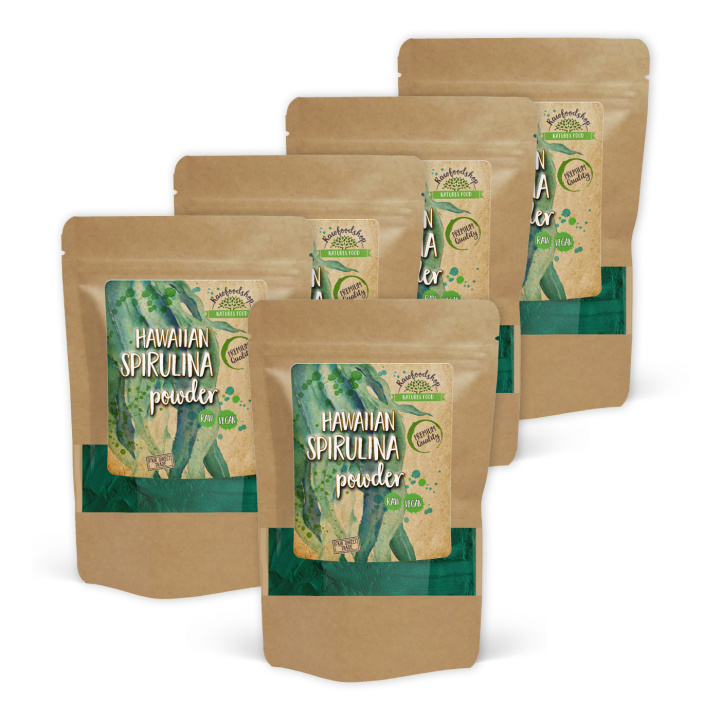 Spirulina Hawaiian 125g x 5 paket i gruppen Råvaror & Dryck / Hälsokost / Spirulinapulver hos Rawfoodshop Scandinavia AB (RAW00120015-SET5)