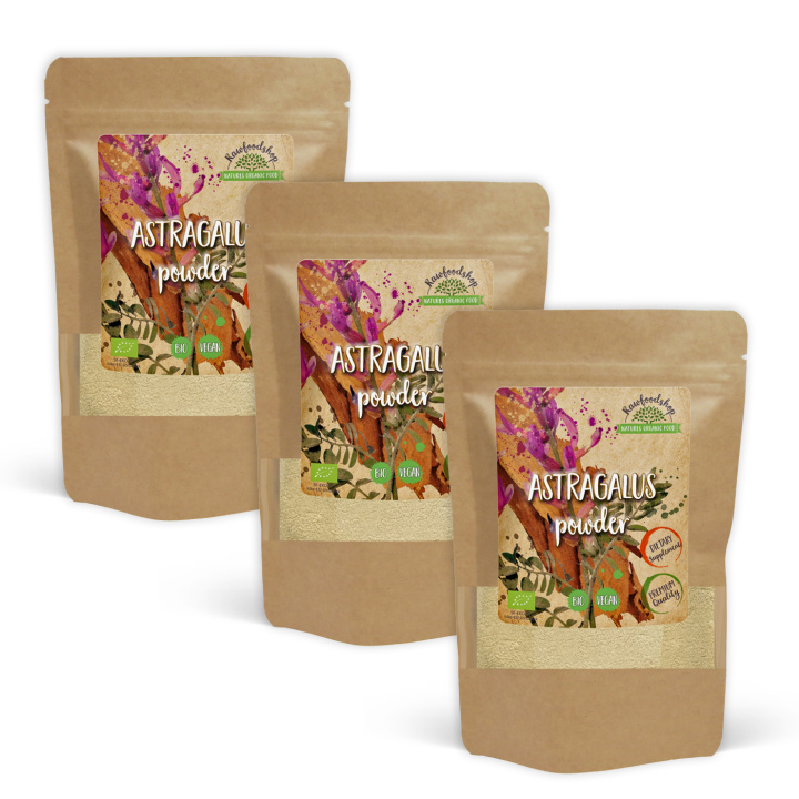 Astragalus Pulver EKO 125g x 3 paket i gruppen Kosttillskott / Örter & Växter / Örter hos Rawfoodshop Scandinavia AB (RAW00200-SET3)
