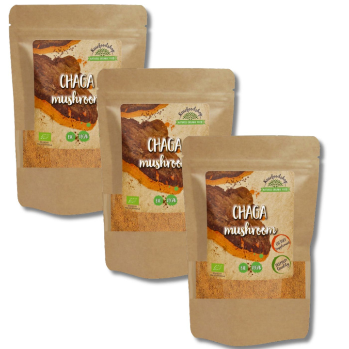 Chaga Pulver EKO 250g x 3 paket i gruppen Kosttillskott / Örter & Växter / Svampar hos Rawfoodshop Scandinavia AB (RAW00204-250-SET3)
