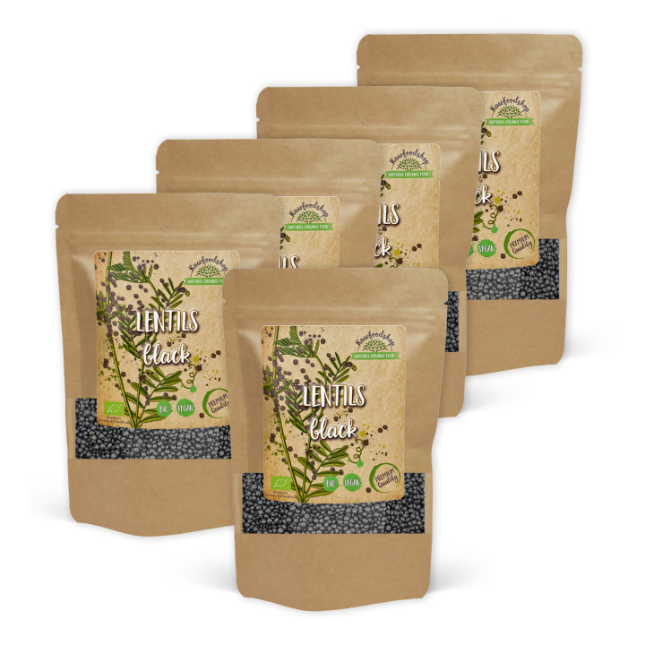 Linser Svarta EKO 500g x 5 paket i gruppen Råvaror & Dryck / Skafferiet / Baljväxter hos Rawfoodshop Scandinavia AB (RAW0031-SET5)