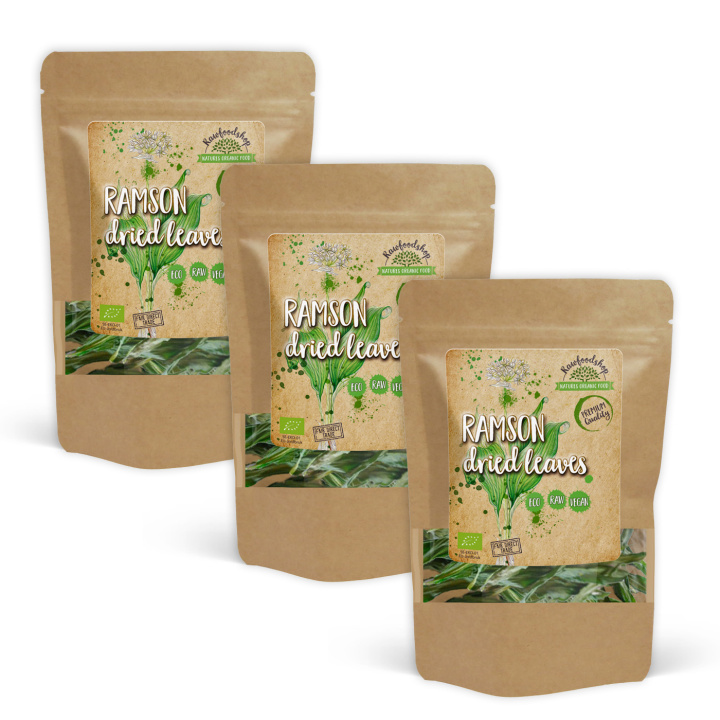 Ramslök EKO 50g x 3 paket i gruppen Råvaror & Dryck / Skafferiet / Kryddor & Salt hos Rawfoodshop Scandinavia AB (RAW027-SET3)