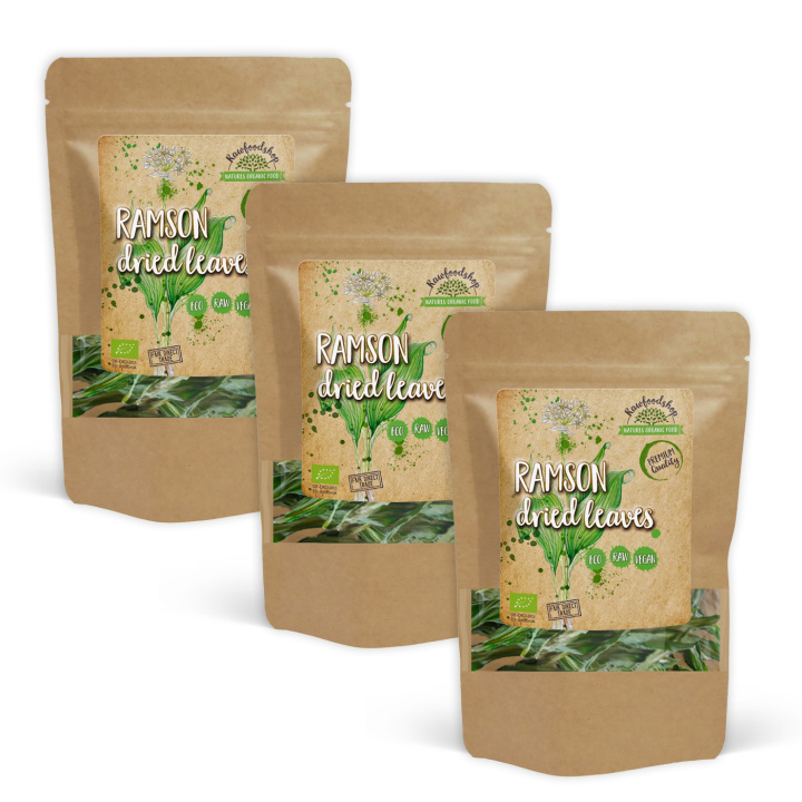 Ramslök EKO 50g x 3 paket i gruppen Råvaror & Dryck / Skafferiet / Kryddor & Salt hos Rawfoodshop Scandinavia AB (RAW027-SET3)