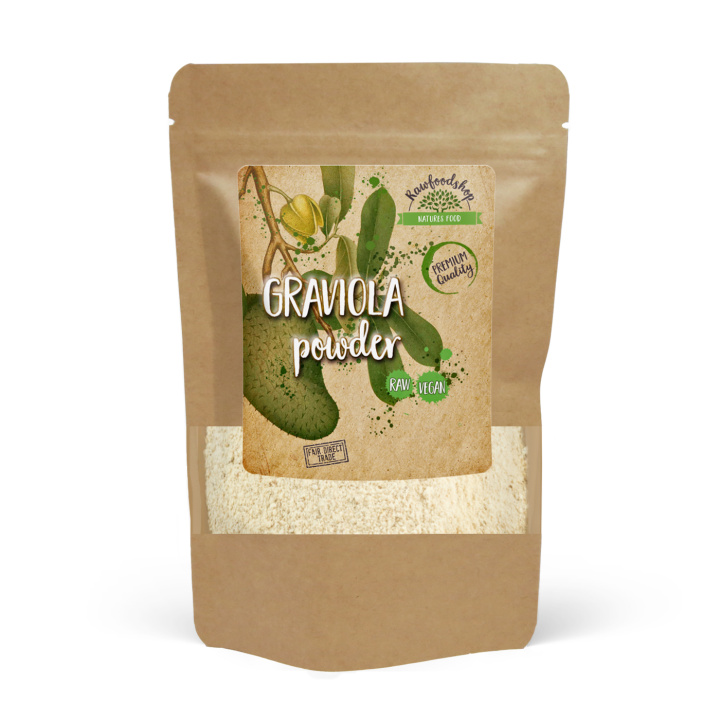 Graviola pulver 125g i gruppen Råvaror & Dryck / Frukt & Bär / Fruktpulver hos Rawfoodshop Scandinavia AB (RAW053)