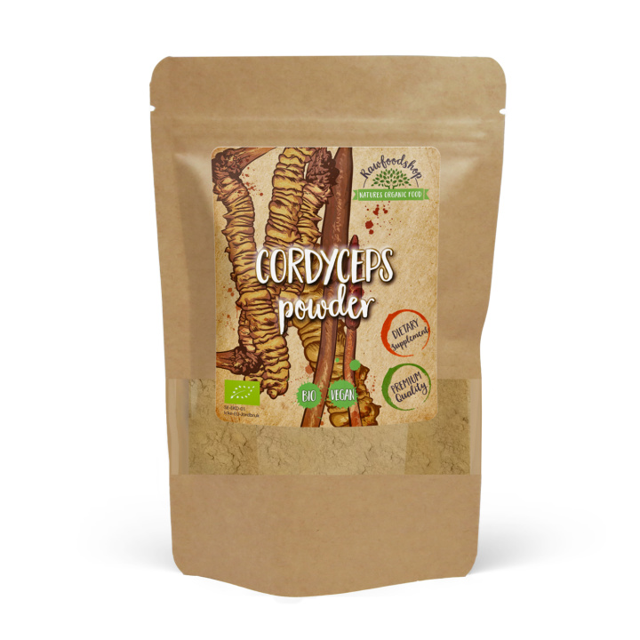 Cordyceps Pulver EKO 125g i gruppen Kosttillskott / Örter & Växter / Svampar hos Rawfoodshop Scandinavia AB (RAW087)