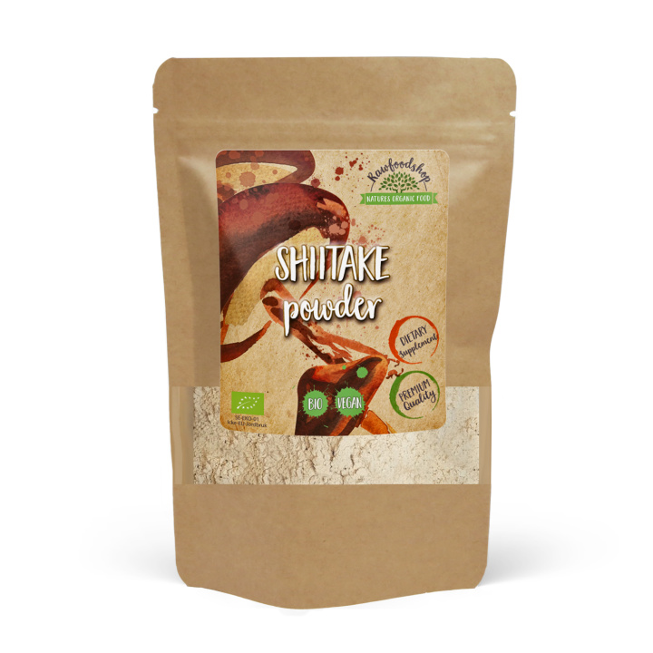 Shiitake Pulver EKO 250g i gruppen Kosttillskott / Örter & Växter / Svampar hos Rawfoodshop Scandinavia AB (RAW56788758-250)