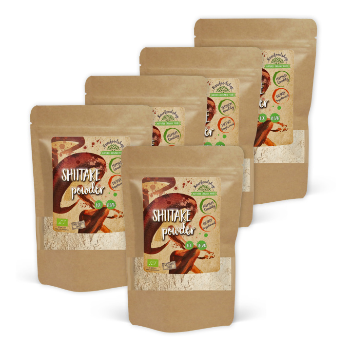 Shiitake Pulver EKO 125g x 5 paket i gruppen Kosttillskott / Örter & Växter / Svampar hos Rawfoodshop Scandinavia AB (RAW56788758-SET5)