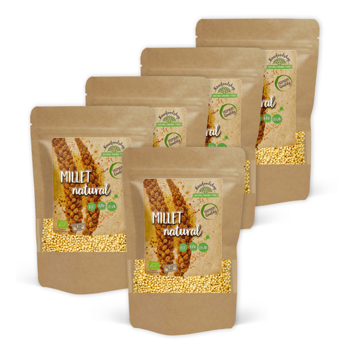 Hirs EKO 500g x 5 paket i gruppen Råvaror & Dryck / Hälsokost / Frön hos Rawfoodshop Scandinavia AB (RAW878097-SET5)