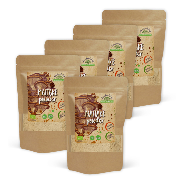 Maitake Pulver EKO 250g x 5 paket i gruppen Kosttillskott / Örter & Växter / Svampar hos Rawfoodshop Scandinavia AB (RAW9301-250-SET5)