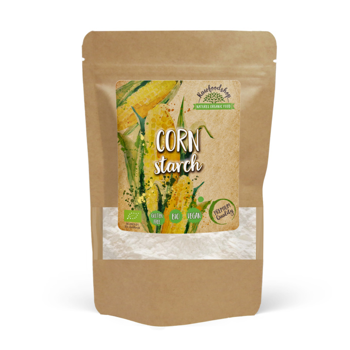 Majsstärkelse EKO 250g i gruppen Råvaror & Dryck / Bakning / Mjöler hos Rawfoodshop Scandinavia AB (RAW9362)
