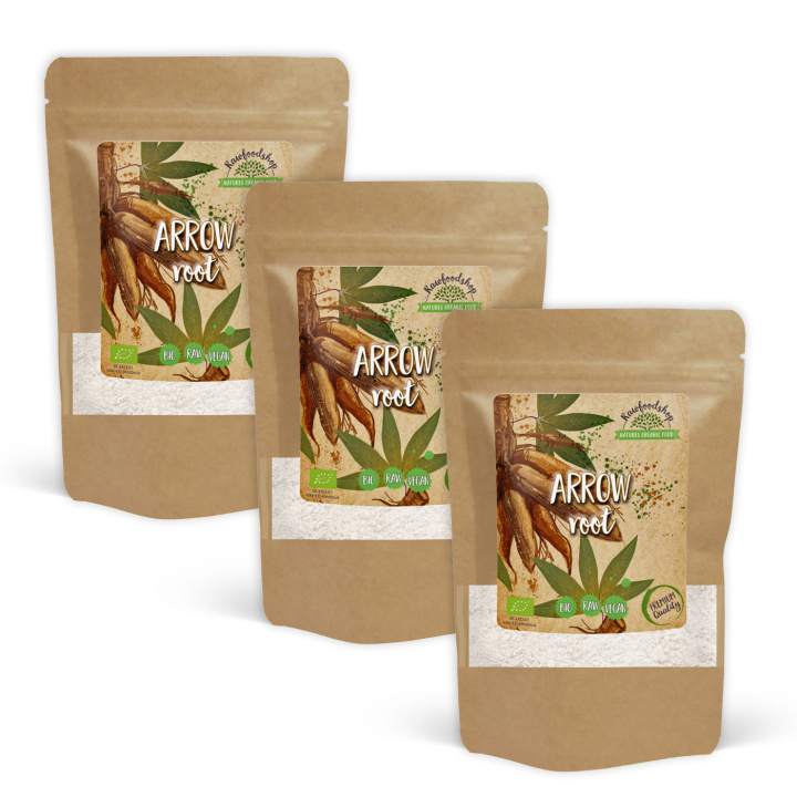 Arrowrot pulver EKO 50g x 3 paket i gruppen Råvaror & Dryck / Bakning / Ingredienser Övriga hos Rawfoodshop Scandinavia AB (RAW9365-SET3)