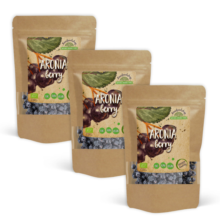 Aroniabär EKO 100g x 3 paket i gruppen Råvaror & Dryck / Frukt & Bär hos Rawfoodshop Scandinavia AB (RAW9456-SET3)