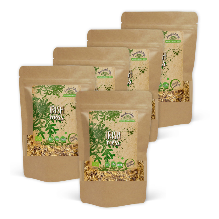 Irish Moss EKO 250g x 5 paket i gruppen Råvaror & Dryck / Hälsokost / Alger & Sjögräs hos Rawfoodshop Scandinavia AB (RAWALG004250-SET5)