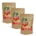 Jordgubbar Frystorkade bitar EKO 50g x 3 paket