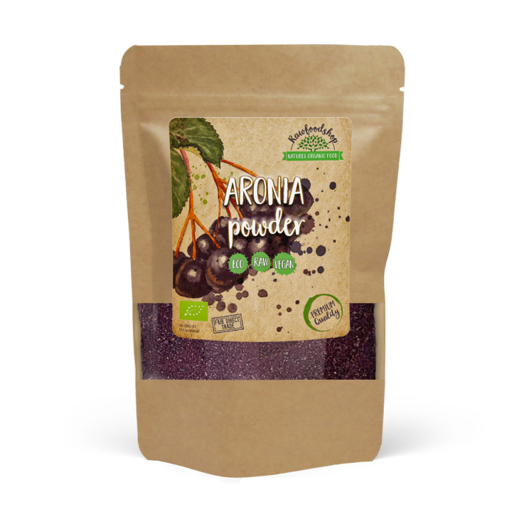 Aronia Pulver EKO 250g i gruppen Råvaror & Dryck / Frukt & Bär / Fruktpulver hos Rawfoodshop Scandinavia AB (RAWFRUP007-250)