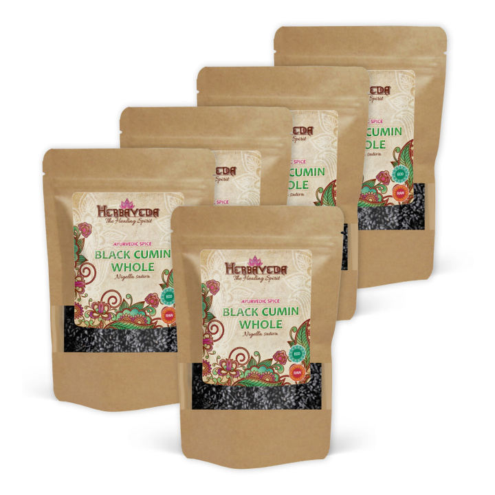 Svartkummin Frön EKO 100g x 5 paket i gruppen Råvaror & Dryck / Skafferiet / Kryddor & Salt hos Rawfoodshop Scandinavia AB (RAWNIG001-SET5)