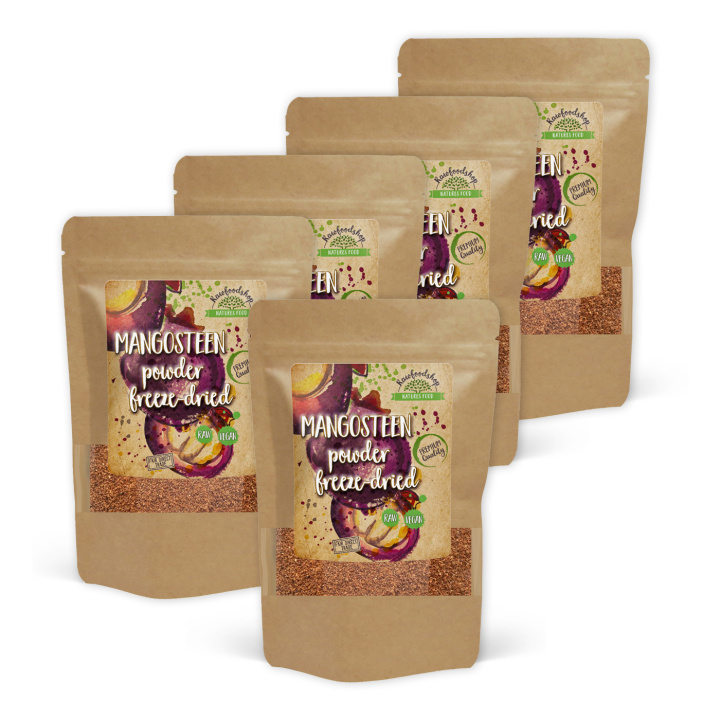 Mangostan Pulver EKO 125g x 5 paket i gruppen Råvaror & Dryck / Frukt & Bär / Fruktpulver hos Rawfoodshop Scandinavia AB (RAWPFRUP003-SET5)