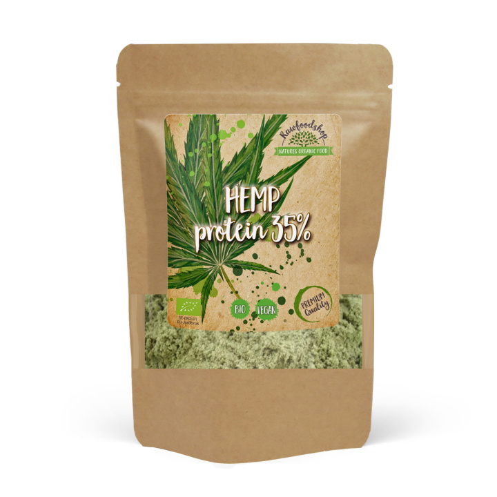 Hampaprotein 35% EKO 100g i gruppen Råvaror & Dryck / Hälsokost / Proteinpulver hos Rawfoodshop Scandinavia AB (RAWPRO353)