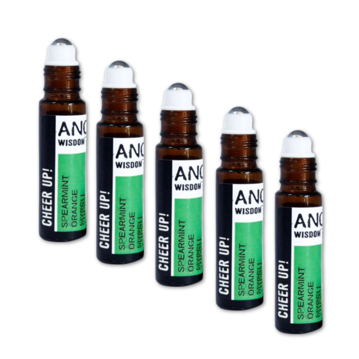 Cheer Up Essential Oil Blend Roll On 10ml x 5 st i gruppen Hud & Kropp / Kropp / Parfym hos Rawfoodshop Scandinavia AB (REBIUL-03-SET5)