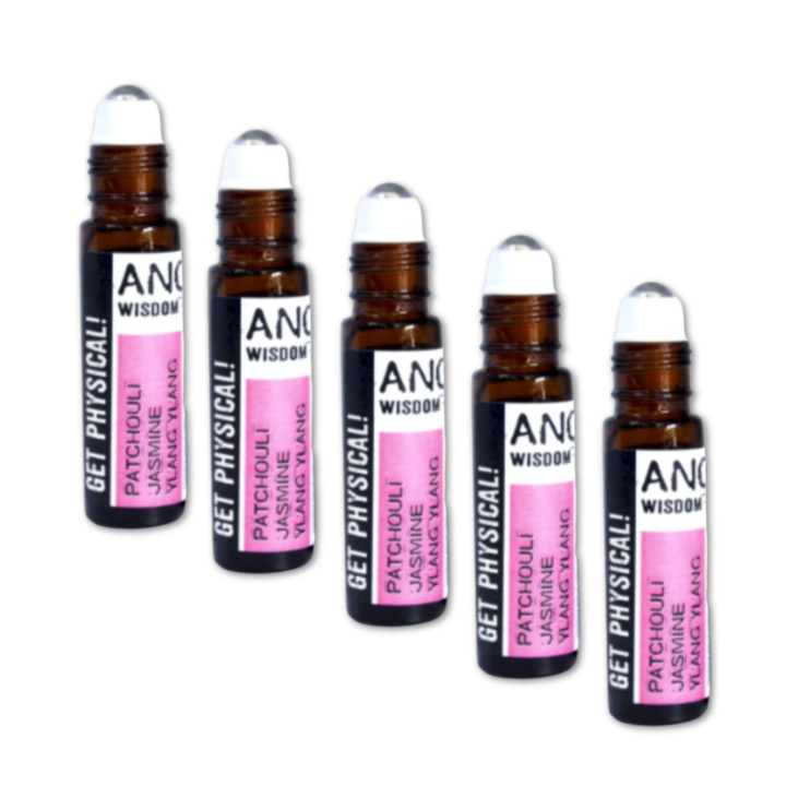 Get Physical Essential Oil Blend Roll On 10ml x 5 flaskor i gruppen Hud & Kropp / Kropp / Parfym hos Rawfoodshop Scandinavia AB (REBIUL-04-SET5)