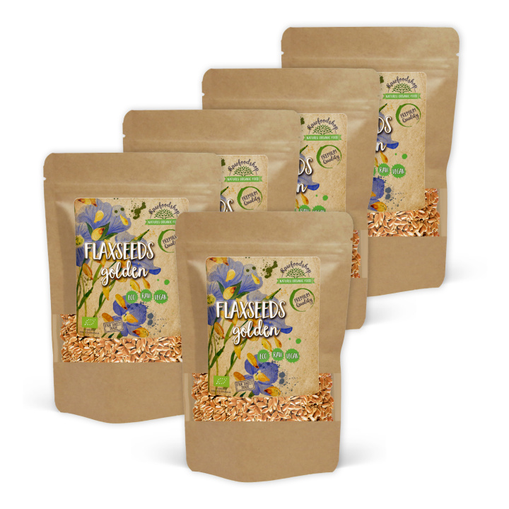 Linfrön Gula EKO 500g x 5 paket i gruppen Råvaror & Dryck / Hälsokost / Frön hos Rawfoodshop Scandinavia AB (RFRO500161E-SET5)