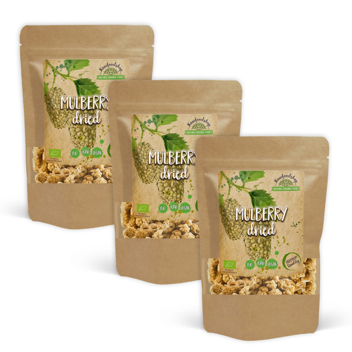 Mullbär EKO 1kg x 3 paket i gruppen Råvaror & Dryck / Frukt & Bär / Mullbär hos Rawfoodshop Scandinavia AB (RFRU1000340E-SET3)