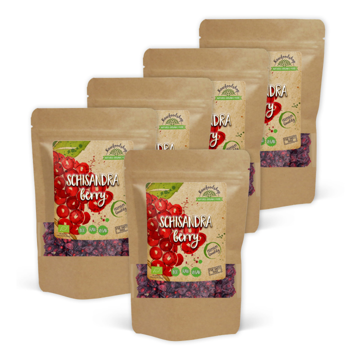 Schisandra Bär EKO 125g x 5 paket i gruppen Råvaror & Dryck / Frukt & Bär / Övriga Frukt & Bär hos Rawfoodshop Scandinavia AB (RFRU100472E-SET5)