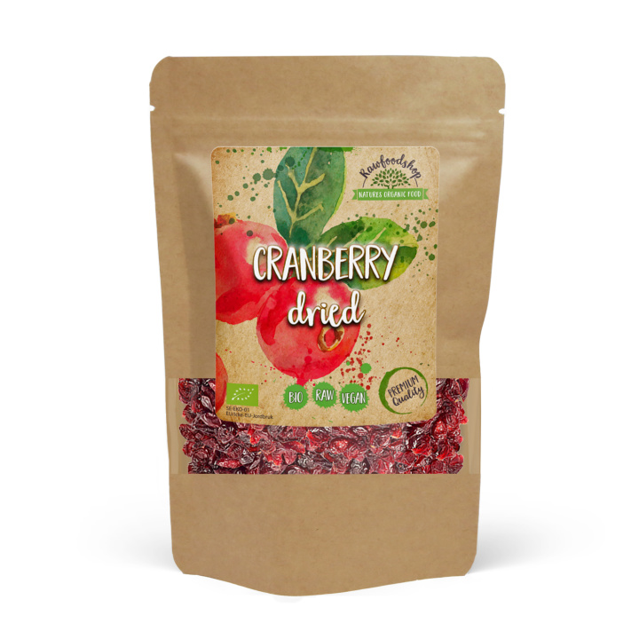Tranbär EKO 500g i gruppen Råvaror & Dryck / Frukt & Bär / Tranbär hos Rawfoodshop Scandinavia AB (RFRU200501E)