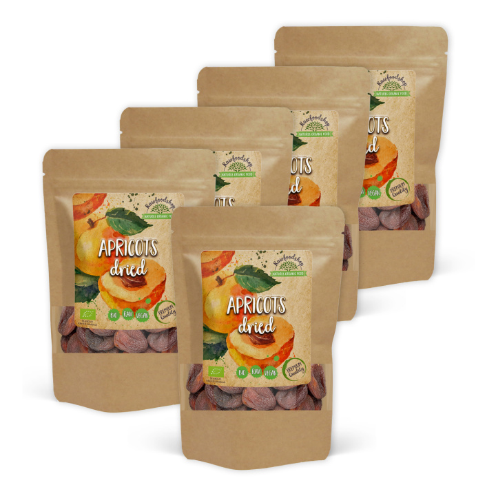 Aprikoser EKO 500g x 5 paket i gruppen Råvaror & Dryck / Frukt & Bär / Aprikos hos Rawfoodshop Scandinavia AB (RFRU500350E-SET5)