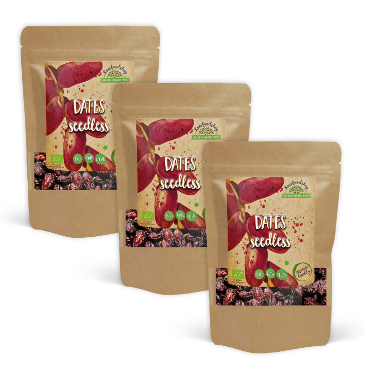 Dadlar urkärnade EKO 1kg x 3 paket i gruppen Råvaror & Dryck / Frukt & Bär / Dadlar hos Rawfoodshop Scandinavia AB (RFRU500356E11-SET3)