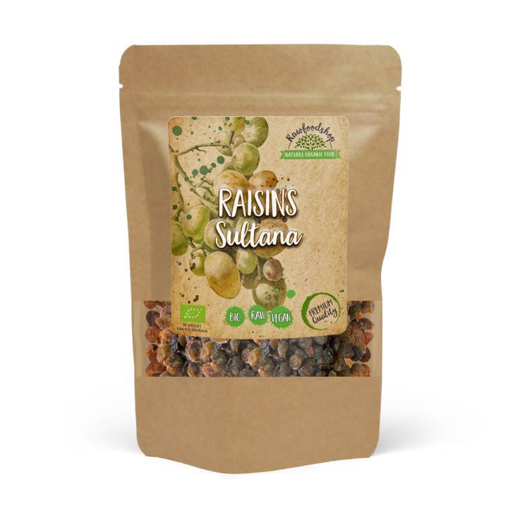 Russin Sultan EKO 500g i gruppen Råvaror & Dryck / Frukt & Bär / Russin hos Rawfoodshop Scandinavia AB (RFRU500476E)