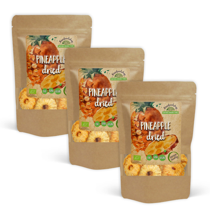 Ananas EKO 500g x 3 paket i gruppen Råvaror & Dryck / Frukt & Bär / Ananas hos Rawfoodshop Scandinavia AB (RFRU500761E-SET3)