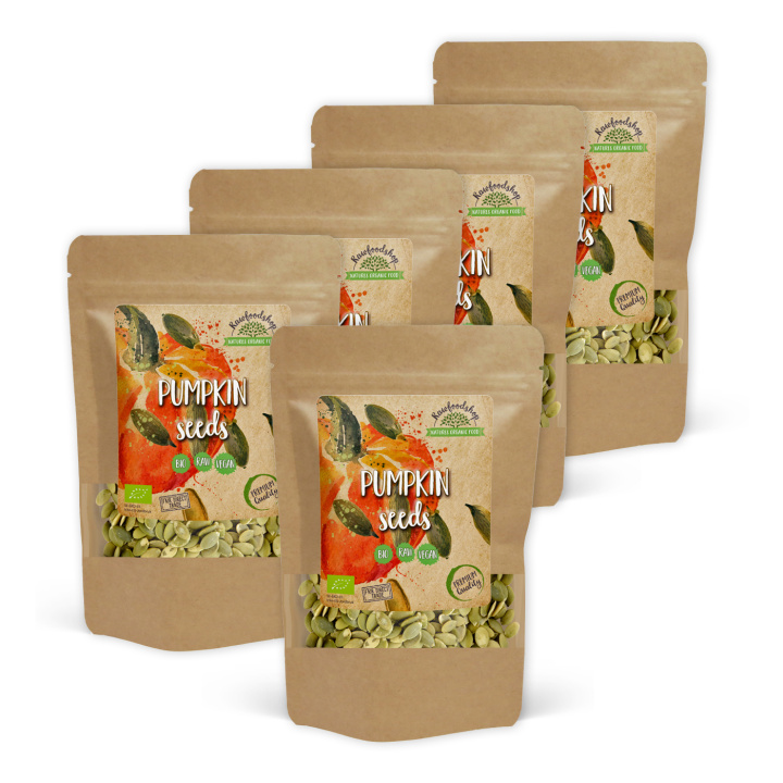 Pumpakärnor EKO 500g x 5 paket i gruppen Råvaror & Dryck / Hälsokost / Frön hos Rawfoodshop Scandinavia AB (RKAN300295E-SET5)