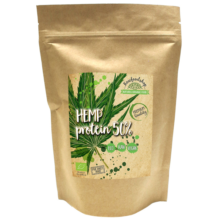 Hampaprotein 50% EKO 100g i gruppen Råvaror & Dryck / Hälsokost / Proteinpulver hos Rawfoodshop Scandinavia AB (RKOS100389E)