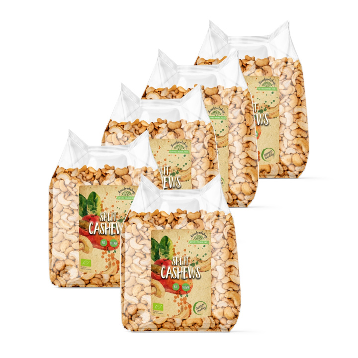 Cashewnötter Delade EKO 1kg x 5 paket i gruppen Råvaror & Dryck / Nötter / Cashewnötter hos Rawfoodshop Scandinavia AB (RNOT1000327E-SET5)