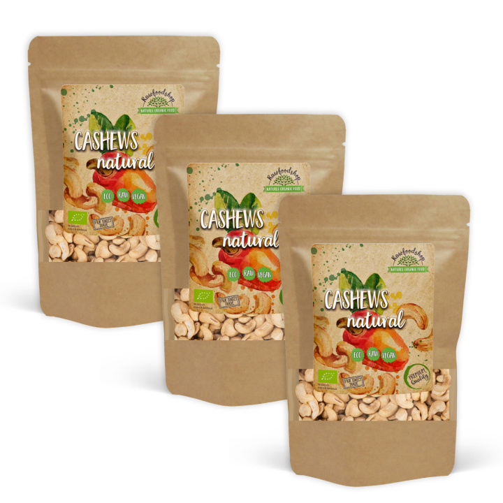 Cashewnötter Premium RAW EKO 200g x 3 paket i gruppen Råvaror & Dryck / Nötter / Cashewnötter hos Rawfoodshop Scandinavia AB (RNOT2002058E-SET3)