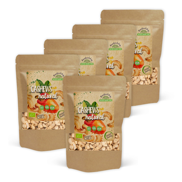 Cashewnötter Premium RAW EKO 200g x 5 paket i gruppen Råvaror & Dryck / Nötter / Cashewnötter hos Rawfoodshop Scandinavia AB (RNOT2002058E-SET5)