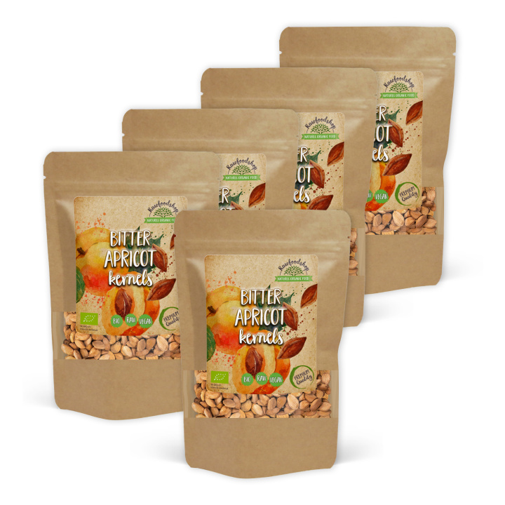 Aprikoskärnor Bittra EKO 200g x 5 paket i gruppen Råvaror & Dryck / Nötter / Aprikoskärnor hos Rawfoodshop Scandinavia AB (RNOT200304E-SET5)