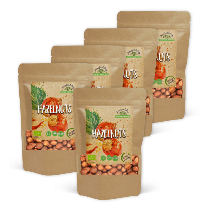 Hasselnötter Premium RAW EKO 200g x 5 paket i gruppen Råvaror & Dryck / Nötter / Hasselnötter hos Rawfoodshop Scandinavia AB (RNOT200391E-SET5)