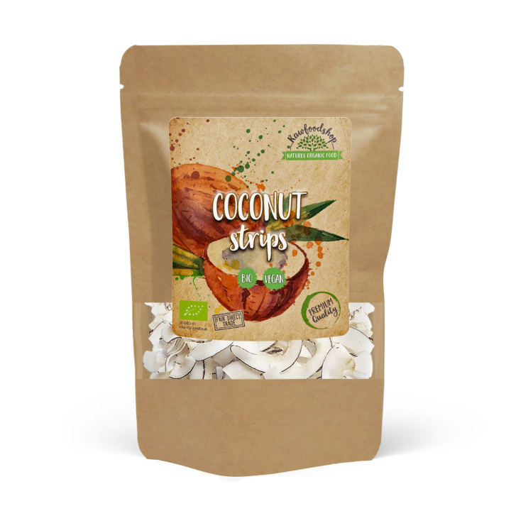 Kokosnöt i strimlor EKO 200g i gruppen Råvaror & Dryck / Nötter / Kokos hos Rawfoodshop Scandinavia AB (RNOT200413E)