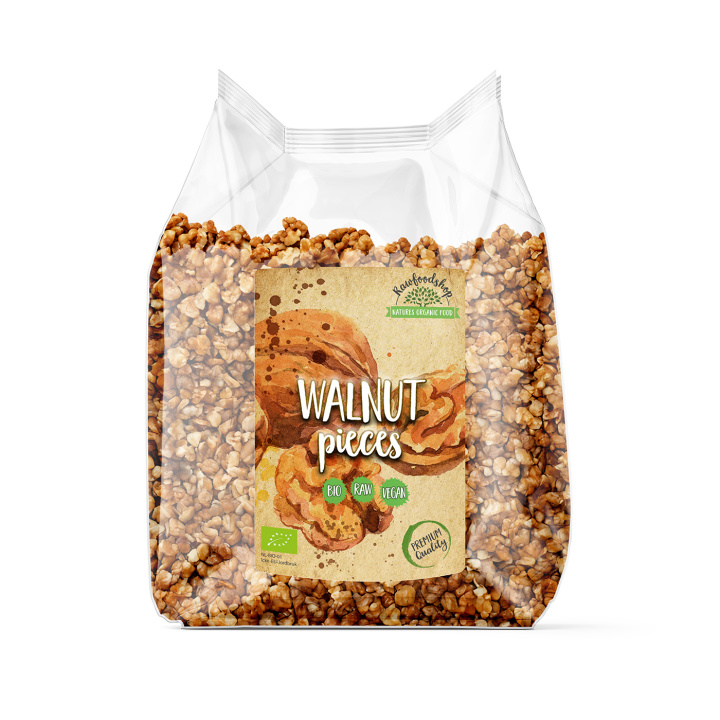 Valnötter i bitar RAW EKO 500g i gruppen Råvaror & Dryck / Nötter / Valnötter hos Rawfoodshop Scandinavia AB (RNOT2)