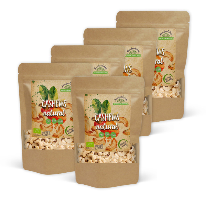Cashewnötter Premium RAW EKO 500g x 5 paket i gruppen Råvaror & Dryck / Nötter / Cashewnötter hos Rawfoodshop Scandinavia AB (RNOT5002059E-SET5)