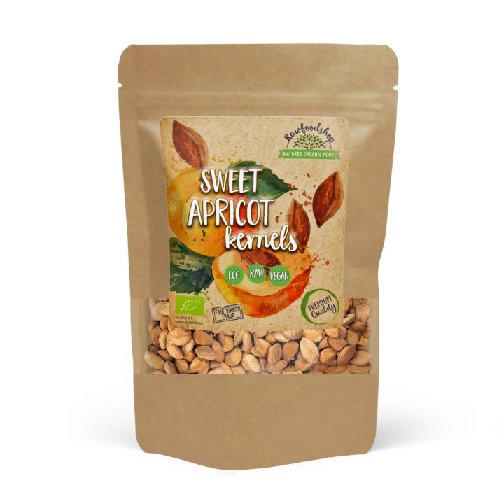 Aprikoskärnor Söta EKO 500g i gruppen Råvaror & Dryck / Nötter / Aprikoskärnor hos Rawfoodshop Scandinavia AB (RNOT500303E)