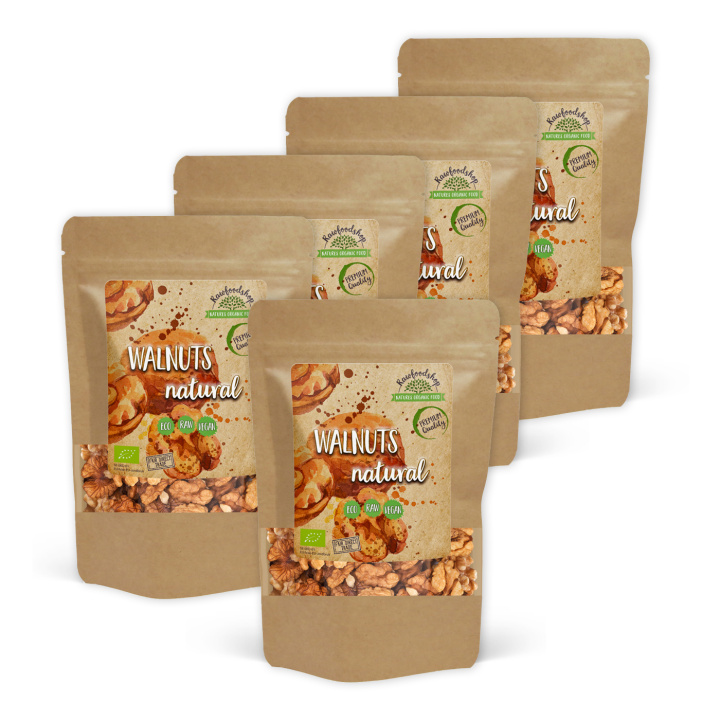 Valnötter Premium RAW EKO 500g x 5 paket i gruppen Råvaror & Dryck / Nötter / Valnötter hos Rawfoodshop Scandinavia AB (RNOT500505E-SET5)