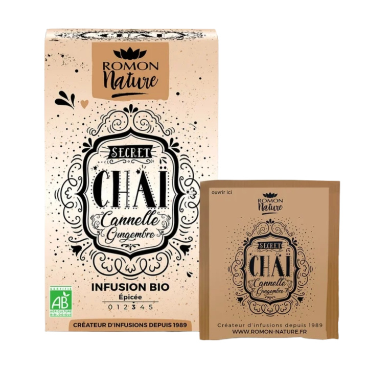 Te Chai Kanel & Ingefära Infusion EKO 16 x 1,7g i gruppen Råvaror & Dryck / Drycker / Teer hos Rawfoodshop Scandinavia AB (RNP0047)