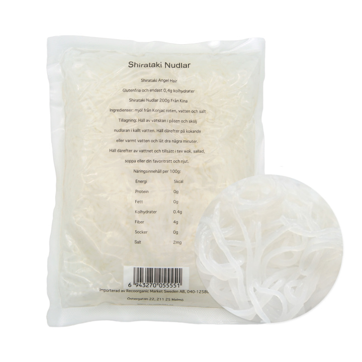 Shirataki Angel Hair 200g i gruppen Råvaror & Dryck / Skafferiet / Pasta & Nudlar hos Rawfoodshop Scandinavia AB (RNUD200557E)